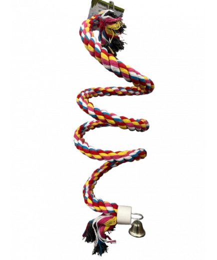 Parrot-Supplies Parrot Boing Cotton Spiral Bouncing Perch Large